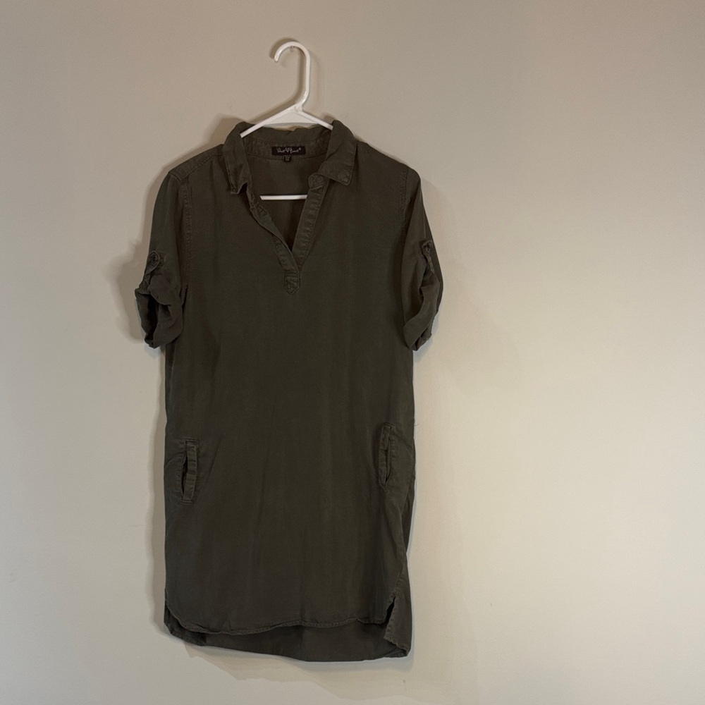 Velvet Heart Olive Shirt Dress